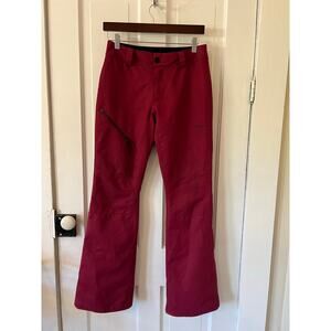 Volcom women’s ski snowboard pants Xs maroon bootcut stretch snow winter
